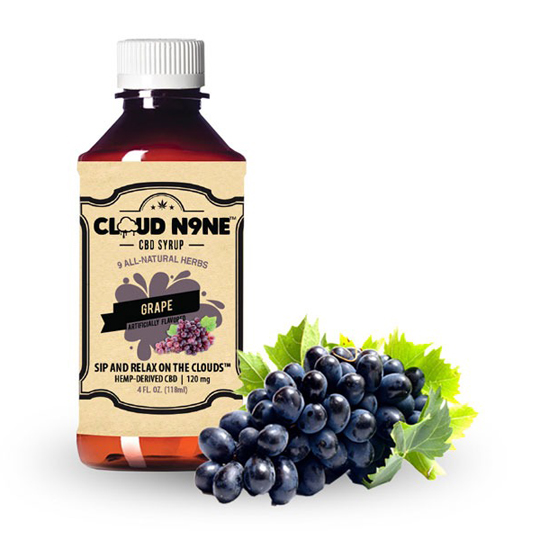 CBD product preview grape syrup